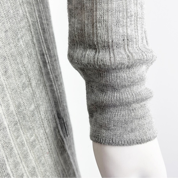 AllSaints Women's Gray Lightweight Knit Open Front JENNA Cardigan Size M - Picture 3 of 10